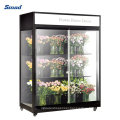 2-15 Fresh Flower Display Chiller Glass Cabinet Upright Showcase